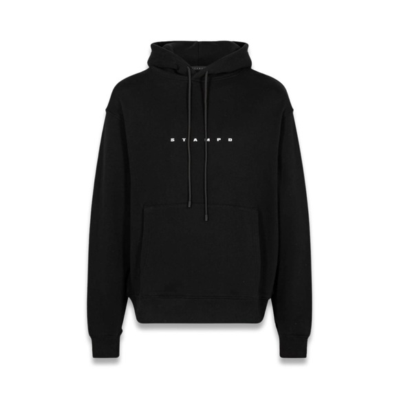 STAMPD STRIKE LOGO BLACK HOODIE